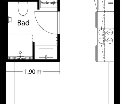 2 værelses lejlighed i Skovlunde