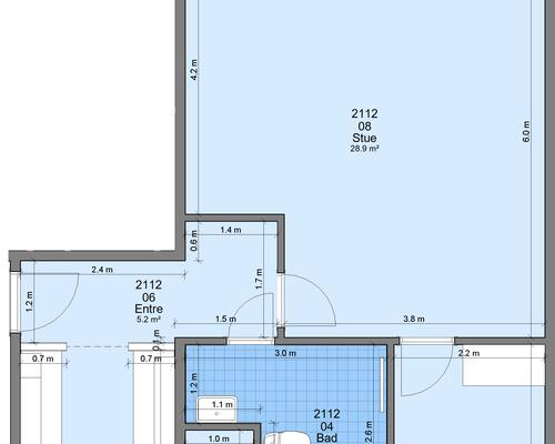 2 værelses lejlighed i Randers NV
