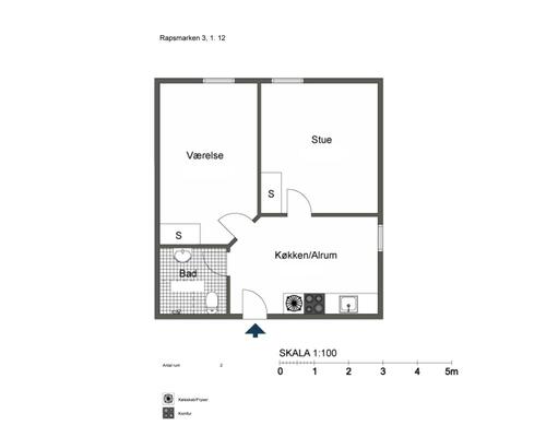 2 værelses lejlighed i Odense S