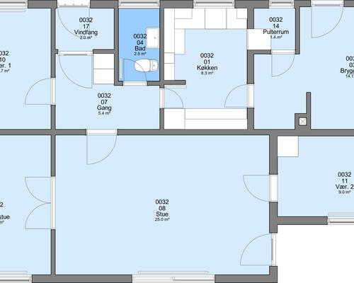 3 værelses lejlighed i Høng