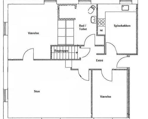 Stor lejlighed med egen tagterrasse i Ulbjerg