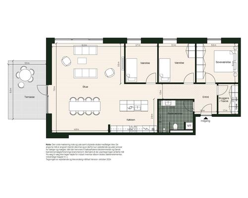 Lækker stuelejlighed centralt i Hadsten - tæt på Århus