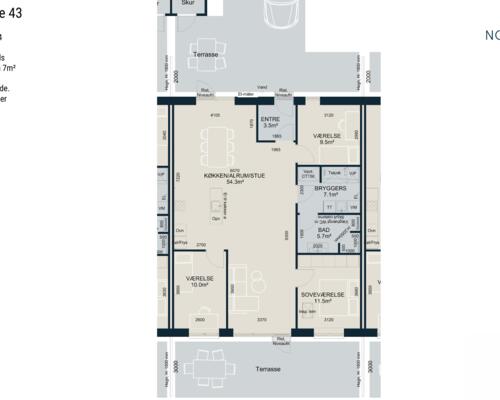 4 værelses hus i Odder