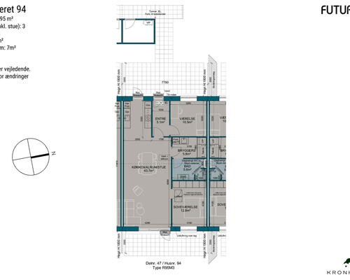 3 værelses hus i Vojens