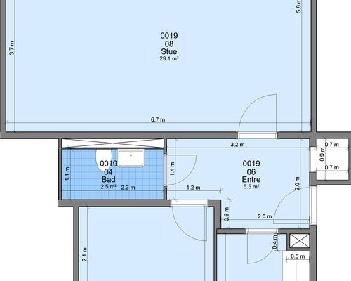 2 værelses lejlighed i Randers SV