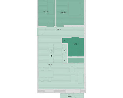 3 værelses lejlighed i Viborg