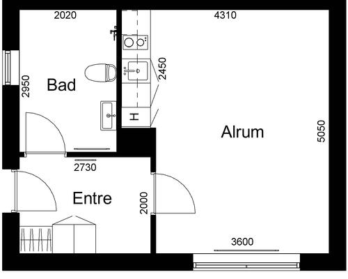 1 værelses lejlighed i Stoholm Jyll