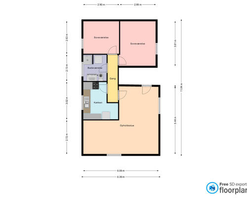 3 værelses lejlighed i Skive