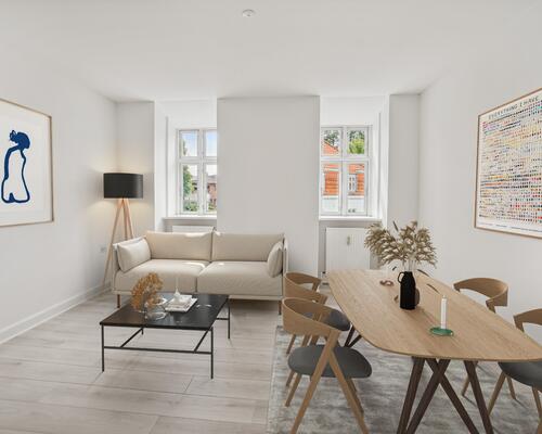 Moderne lejlighed i rolige omgivelser