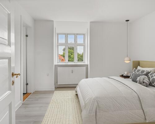 Moderne lejlighed i rolige omgivelser