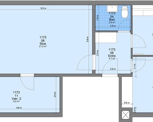 3 værelses lejlighed i Randers NØ
