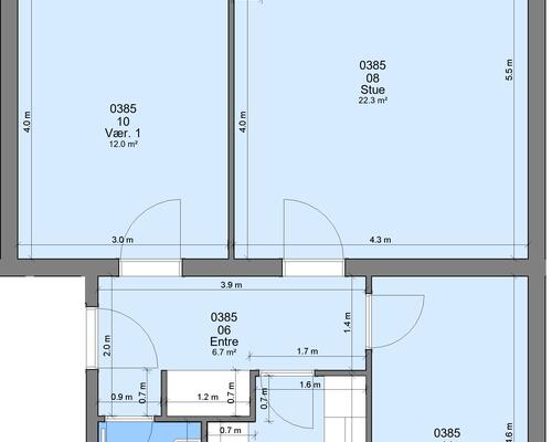 2 værelses lejlighed i Randers SV