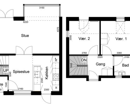 3 værelses lejlighed i Kjellerup