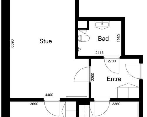 2 værelses lejlighed i Rødkærsbro