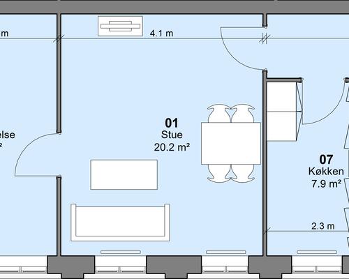 2 værelses lejlighed i Ullerslev