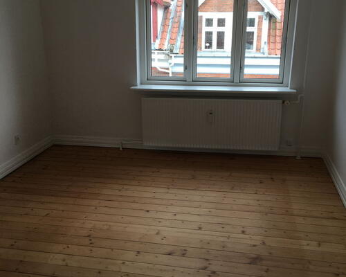 Lys 3-værelses i Aalborg C med franske døre, vaskesøjle og fælles grøn gård