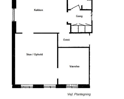 2 værelses lejlighed i Viborg