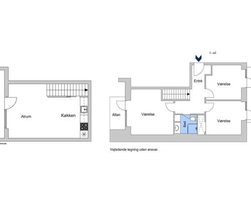 Super lejlighed med 2 terrasser + altan ☀️ Delevenlig for 3 😍<br>