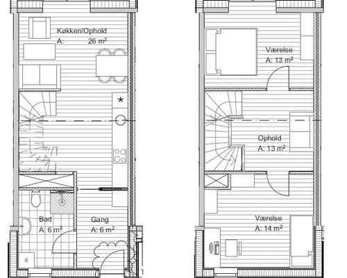 3 værelses lejlighed i Viborg