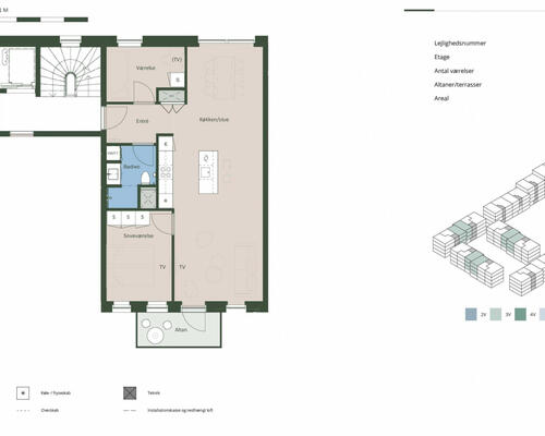 3 værelses lejlighed i Hedehusene