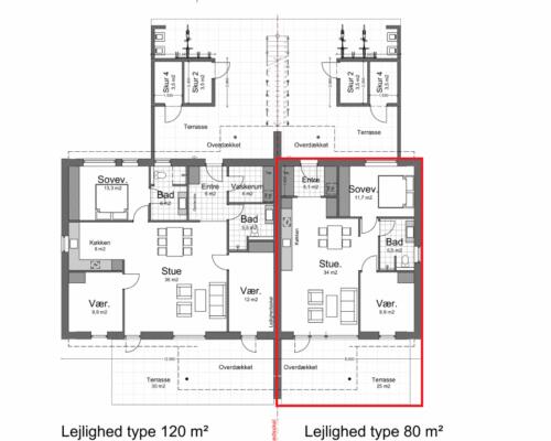 3 værelses lejlighed i Kolding