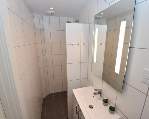 Nyrenoveret lejlighed med lys og moderne indretning