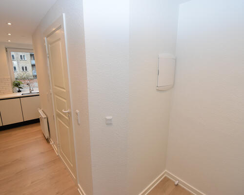 Nyrenoveret lejlighed med lys og moderne indretning