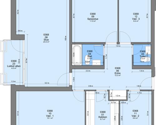 4 værelses lejlighed i Randers SV