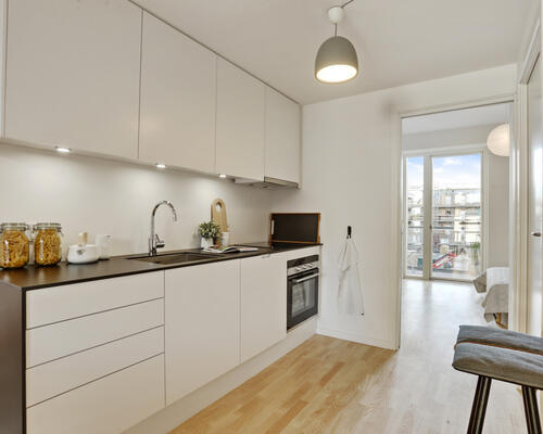 Flot 4-værelses lejlighed i Bryggerhaven