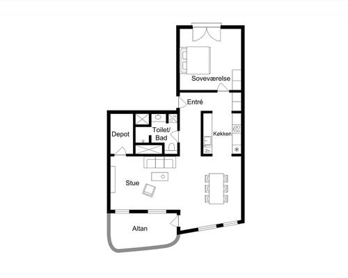 2 værelses lejlighed i København Ø