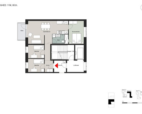 4 værelses lejlighed i København S