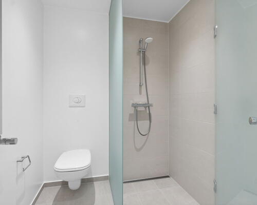 Lys 4-værelses på 106 m2 med altan, elevator og tagterrasse – parkering ved døren