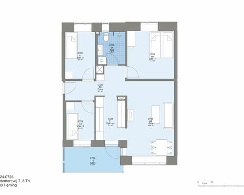 4 værelses lejlighed i Herning