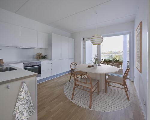 Delevenlig 3-værelses med stor altan og lav indflytningspris