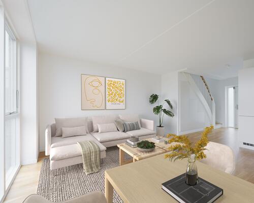 Eftertragtet 3-værelses rækkehus i 2 plan