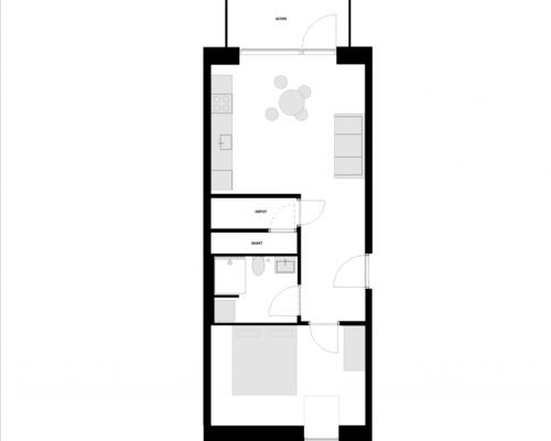 3 værelses lejlighed i Århus C