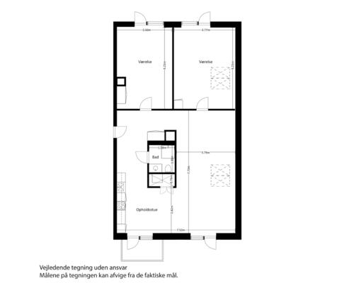 3 værelses lejlighed i Risskov