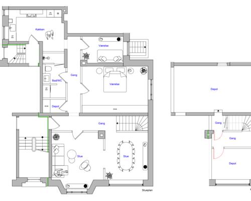 3 værelses lejlighed i Charlottenlund