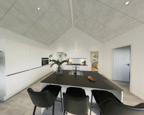 Eksklusivt rækkehus med privat terrasse.