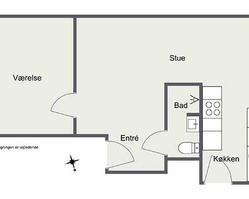 2 værelses lejlighed i Aalborg