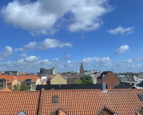 Charmerende 3-værelses i Aalborg Centrum med sydvendt altan, hems og bykig