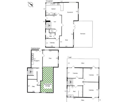 5 værelses hus i Charlottenlund