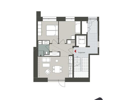 2 værelses lejlighed i Odense V