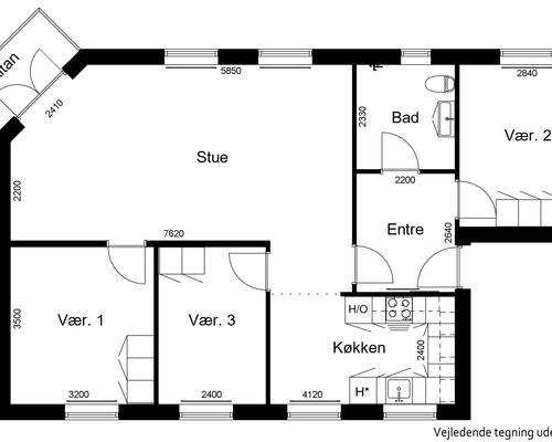 4 værelses lejlighed i Tjele