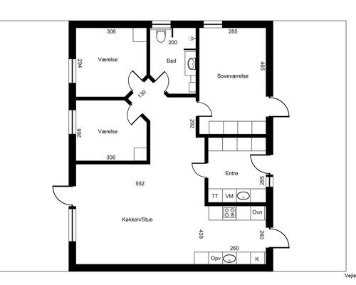 4 værelses hus i Fredericia