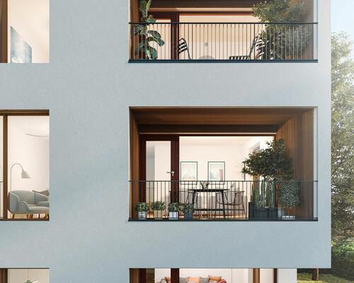 4-værelses lejlighed med altan centralt i Espergærde