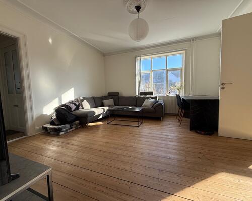 Flot 3 værelses lejlighed med stor vestvendt altan