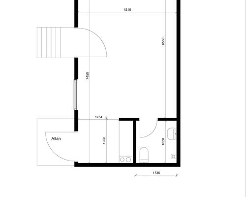 1 værelses lejlighed i Aalborg