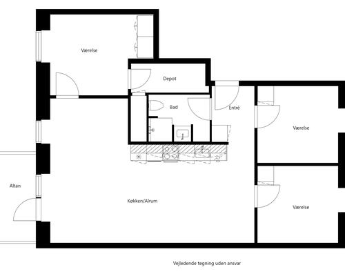4 værelses lejlighed i Taastrup