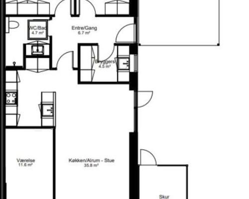 4 værelses hus i Viborg